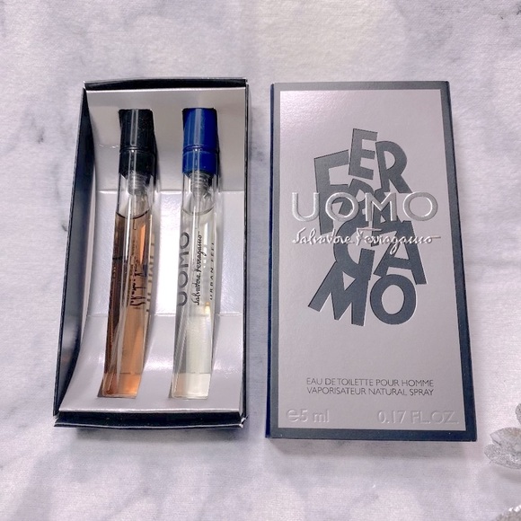 Salvatore Ferragamo Uomo Urban Feel EDT Twin Pack, 2 x 5 ml, Natural Spray, NEW - Picture 3 of 8